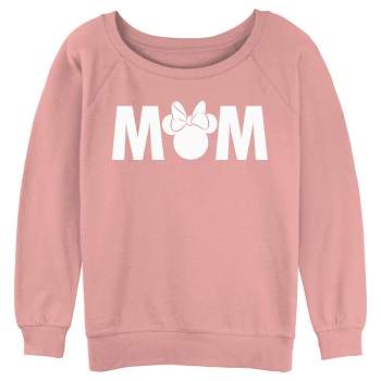 Juniors Womens Mickey & Friends Mother's Day Minnie Mouse Mom Sweatshirt