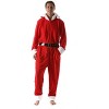 #followme Mens One Piece Christmas Themed Adult Bodysuit Microfleece Hoody Winter Pajamas - 2 of 4
