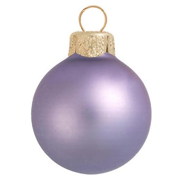 Northlight 40ct Matte Glass Ball Christmas Ornament Set 1.5" - Lavender Purple