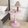 PINMOCO Vintage Round Metal End Table for Bedroom/Living Room - 2 of 4