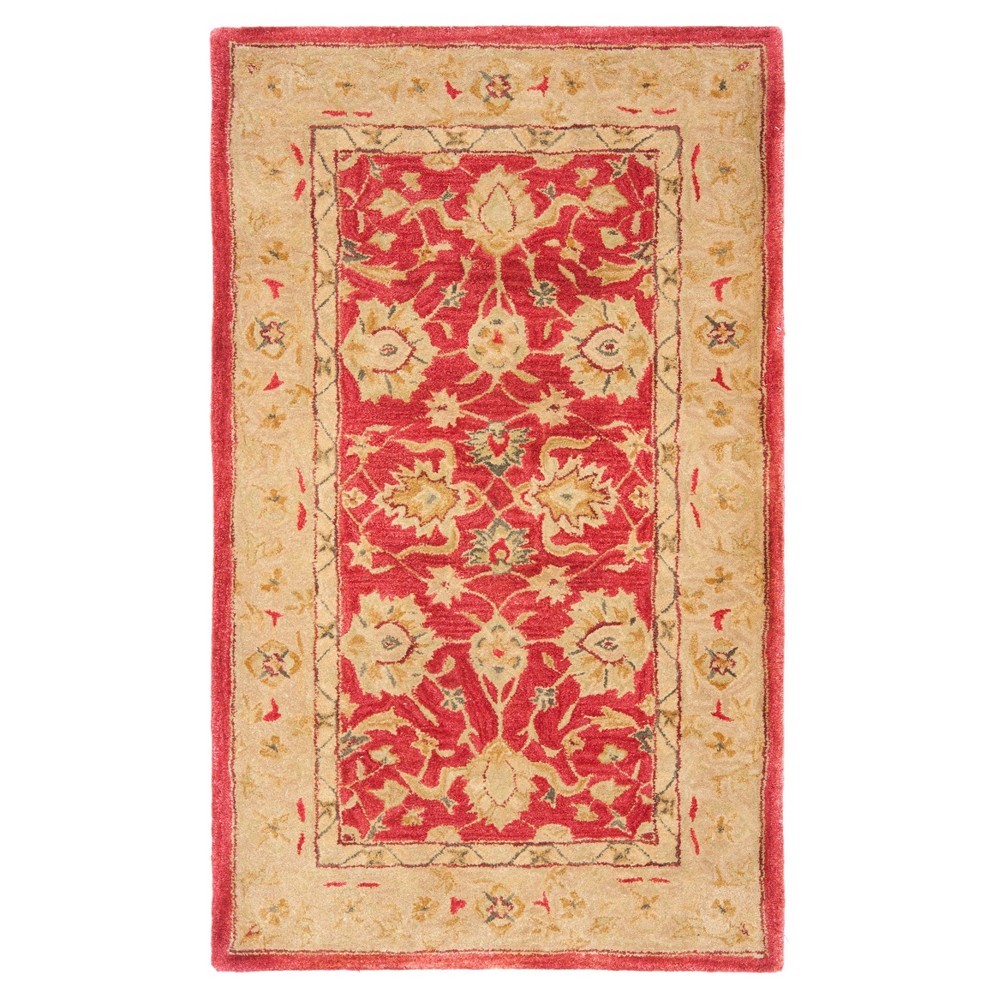 3'x5' Aviya Floral Area Rug Red/Ivory - Safavieh