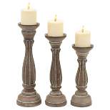 Rustic Candle Holder Set 3ct - Olivia & May