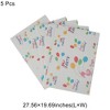 Unique Bargains Gift Wrap Paper White Kraft 27.56inch x 19.69inch 5Pcs - 3 of 4