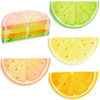 Blue Panda 100 Pack Citrus Fruit Tutti Frutti Paper Luncheon Napkins for Summer, Birthday, Baby Shower Party Decorations Supplies, 6.25 In
