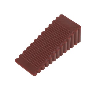 Unique Bargains Door Stop Under-Door Installation Large Wave Edges 3.66"x1.57"x1.1" 1 Pc - 1 of 4