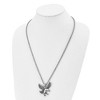 Black Bow Jewelry Men's Stainless Steel Large Antiqued & Polished Eagle Necklace, 24 In - 2 of 4