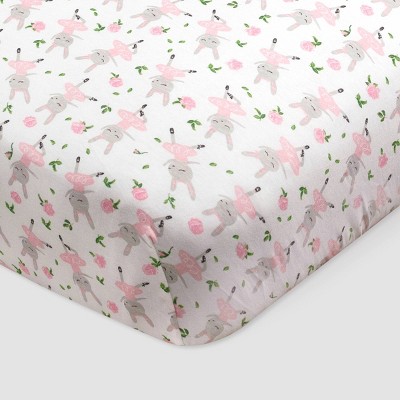 Honest Baby Organic Cotton Fitted Crib Sheet - Tutu Cute