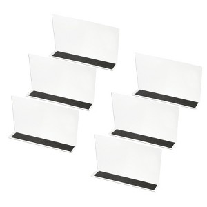 Unique Bargains Acrylic Magnetic L-Shaped Bedroom Kitchen Office Shelf Dividers - 1 of 4