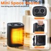 R.W.FLAME 1500W Ceramic Indoor Heater, BLACK / WHITE - 2 of 4