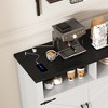 59'' 4-Door Sideboard Buffet Storage Cabinet with Power Outlets & USB Ports, Adjustable Shelves - ModernLuxe - 3 of 4
