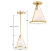 Crystorama Lighting Fulton 1 - Light Pendant in  Antique Gold - 2 of 4