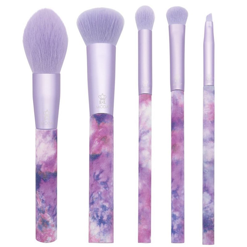 MODA Brush Tie Dye 5pc Makeup Brush Set, Includes Blush, Complexion, and Crease Makeup Brushes, 1 of 12
