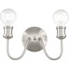 Livex Lighting Lansdale 2 - Light Vanity in  Brushed Nickel - 3 of 4