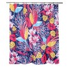 Crysanthemum Shower Curtain - Moda at Home: Polyester Fabric, Botanical Design, Machine Washable - 3 of 3