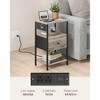 VASAGLE Nightstand with Charging Station, Side Table, End Table - 4 of 4