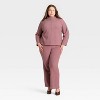 Women's Long Sleeve Brushed Interlock Mockneck Top - A New Day™ - 3 of 3