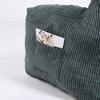Dsvimoy Accent Chair Bean Bag Sofa with Tufted Filling and Pocket for Living Room or Bedroom, Green, 17.7"*15.8"*14.6" - 4 of 4