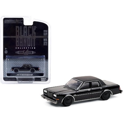 1987 Plymouth Gran Fury "Black Bandit" Series 24 1/64 Diecast Model Car by Greenlight