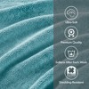 100% Cotton Solid Color Heavyweight Bath Towel Set, Anti-Microbial Certified Highly Absorbent Plushy Bath Towel - 3 of 4