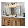 KAISITE 2 - Light Black and Gold Dimmable Bathroom Vanity Light with Globe Glass Shade - 4 of 4