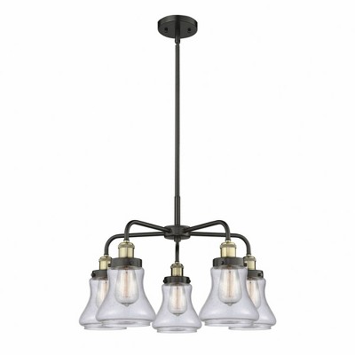 Bellmont - 5 Light Stem Hung Chandelier In Art Deco Style-15.25 Inches Tall and 24 Inches Wide
