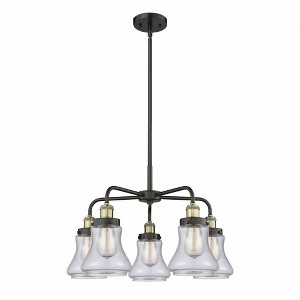 Bellmont - 5 Light Stem Hung Chandelier In Art Deco Style-15.25 Inches Tall and 24 Inches Wide - 1 of 1