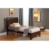 West Haven Twin Wood Sleigh Bed in Cappuccino (Brown) - Alpine Furniture - 3 of 3