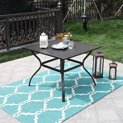 Patio Table 36 Target, Black Patio Table With Umbrella Hole