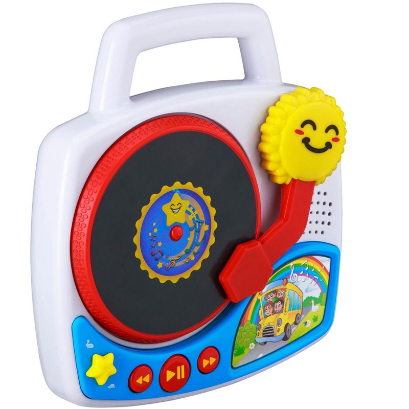 eKids Turntable Toy for Toddlers, Preschool Toys for Kids – White (KD-111.EMV22OL), 2 of 6