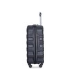 3 Piece Luggage Sets Expandable PC Lightweight Travel Suitcase With 2 Hooks, Spinner Wheels, TSA Lock (21in/25in/29in) Black As Shown - 4 of 4