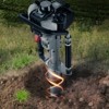 VEVOR 37.77cc Gas-Powered T Post Driver, 4-Stroke Engine Gasoline Fence Piling Pounder, with 3 Post Driving Head(45/55/88 mm) , Silver - 2 of 4