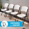 Lifetime Commercial Grade Folding Chair, 4-Pack, Almond (42803) - 3 of 4
