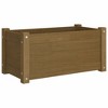 vidaXL Garden Planters Pack of 2 Honey 60 x 31 x 31 cm Solid Pine - 3 of 4