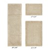 Edge Bath Rug 100% Premium Cotton Ultra-Soft Water Absorbent Tufted Solid Reversible 3 Piece Bathroom Rug Set for Machine Washable Bathmat - 2 of 4