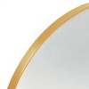GlasFlength Decorative Wall Mirrors Elegant Arched Mirror with Metal Frame Simple Design for Bathroom and Living Spaces, Gold, 32"*24"*1.1" - 3 of 4
