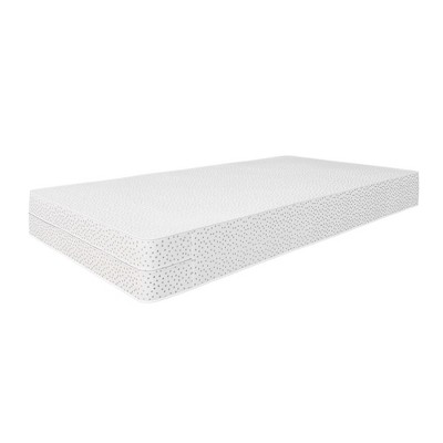 Image of Signature Sleep Sweet Cuddles Baby Crib & Toddler Bed Mattress, White/Gray Polka Dot