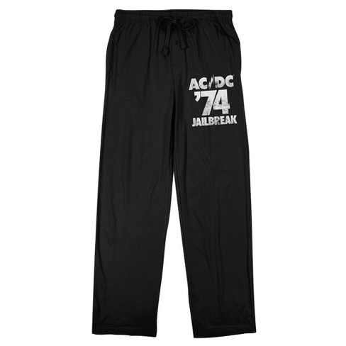 Ac/dc '74 Jailbreak Men's Black Sleep Pants-xxl : Target