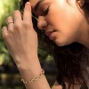 18k Gold Plated Personalized Chunky Cuban Oval Link Chain Bracelets for Men Toggle Rope Bracelet Jewelry for Women - 2 of 4