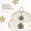 Spode Christmas Tree Gold 2-Tier Cake Stand - 10.5 Inch/8 Inch - 4 of 4