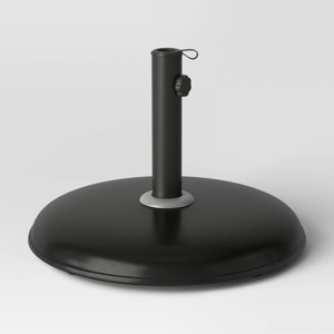 33lbs Recycled Round Outdoor Patio Market Umbrella Bases Black - Threshold™ - 1 of 4