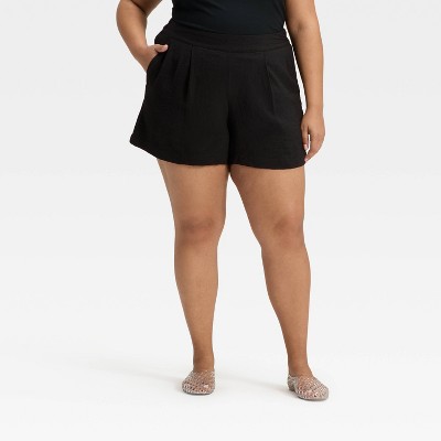 Women's High-Rise Modern Gauze Shorts - A New Day™