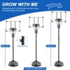 Sevobal Basketball Hoops Portable Basketball Hoop Stand Height Adjustable with Wheels for Driveway and Backyard Use, Black, 13.01"*9.68"*2.79" - 4 of 4