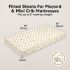 KeaBabies Mini Crib Sheets for Baby Girls, Boys, 2-Pack Soothe Pack and Play Sheets Fitted, Organic Pack N Play Mattress Sheet - 3 of 4