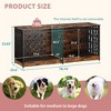 Famapy Rustic Style Doghouse Dog Crate: Sliding Door,Wood & Steel Frame for Medium to Large Dogs - Secure Pet Enclosure with Easy Clean Design - 4 of 4