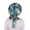 Anna-Kaci Women Silk Bonnet for Sleeping Satin Hair Bonnet with Floral Print and Long Tie Band - 4 of 4