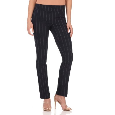 Rekucci Women's Ease into Comfort Straight-Leg Pants with Tummy Control