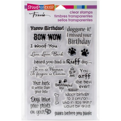 Stampendous Perfectly Clear Stamps -Dog Sayings