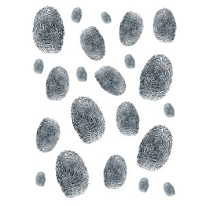 Beistle Fingerprints Peel 'N Place, 12" x 17" Sh, (44/Pkg) Multicolored - 1 of 4