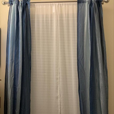 Goodgram Royal Ombre Crushed Semi Sheer 84 In. Long Curtain Panel Pair ...