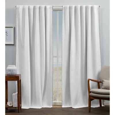 Exclusive Home Loha Light Filtering Rod Pocket Tier Curtain Panel Pair